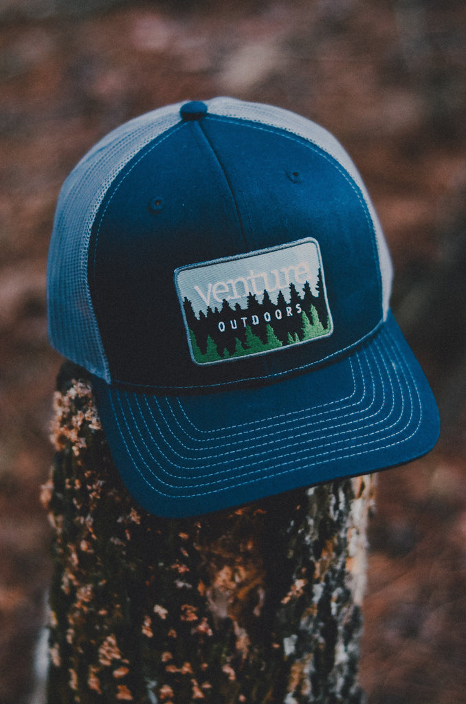 VENTURE  - Rectangle Forrest Navy/Gray Hat