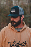 VENTURE - Hexagon Black/Grey Hat