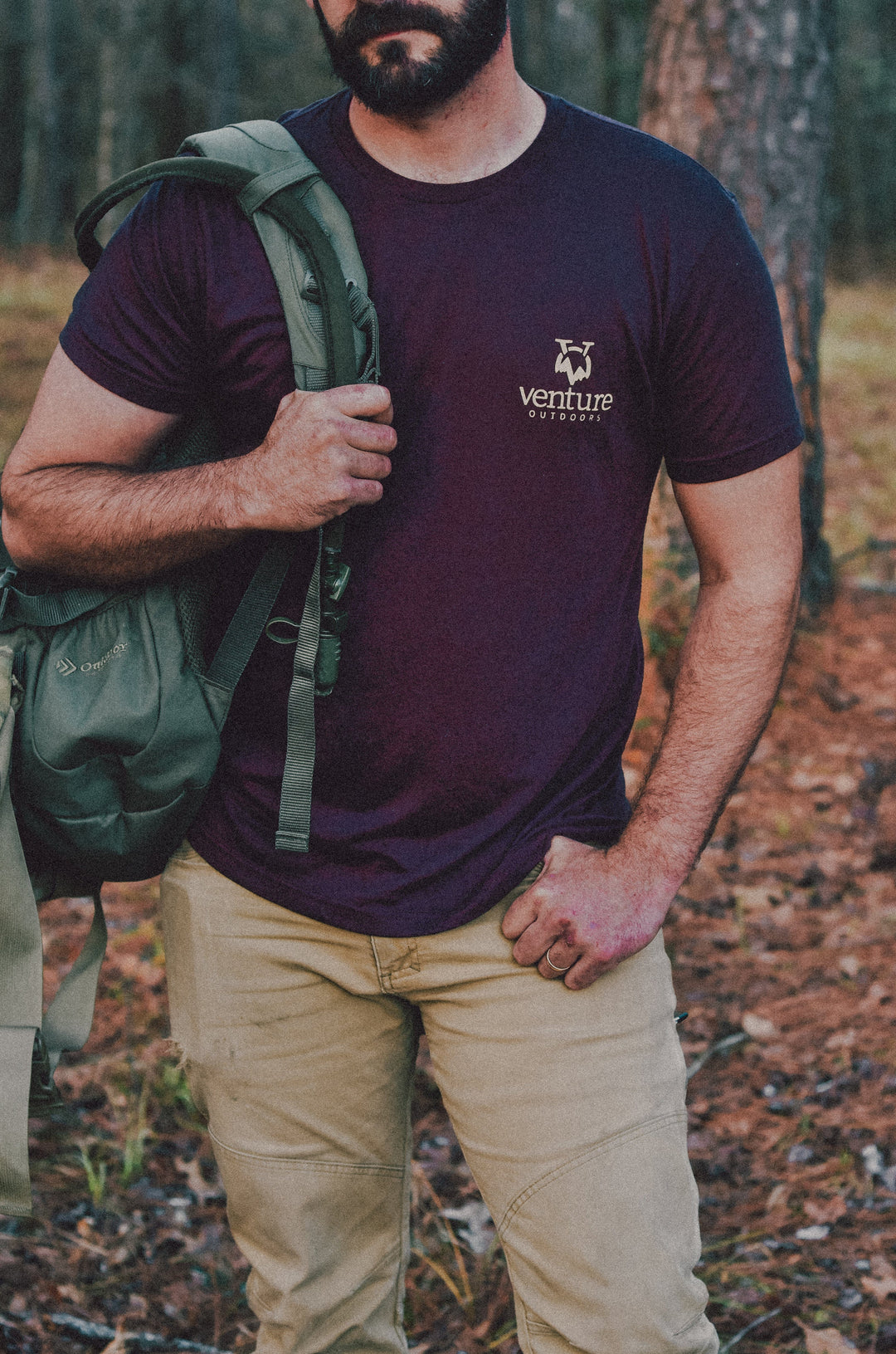 VENTURE MEN'S - Hooks, Racks Maroon Tee