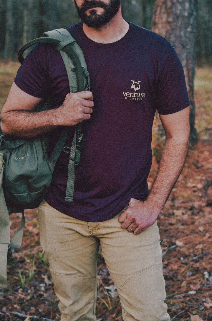 VENTURE MEN'S - Hooks, Racks Maroon Tee