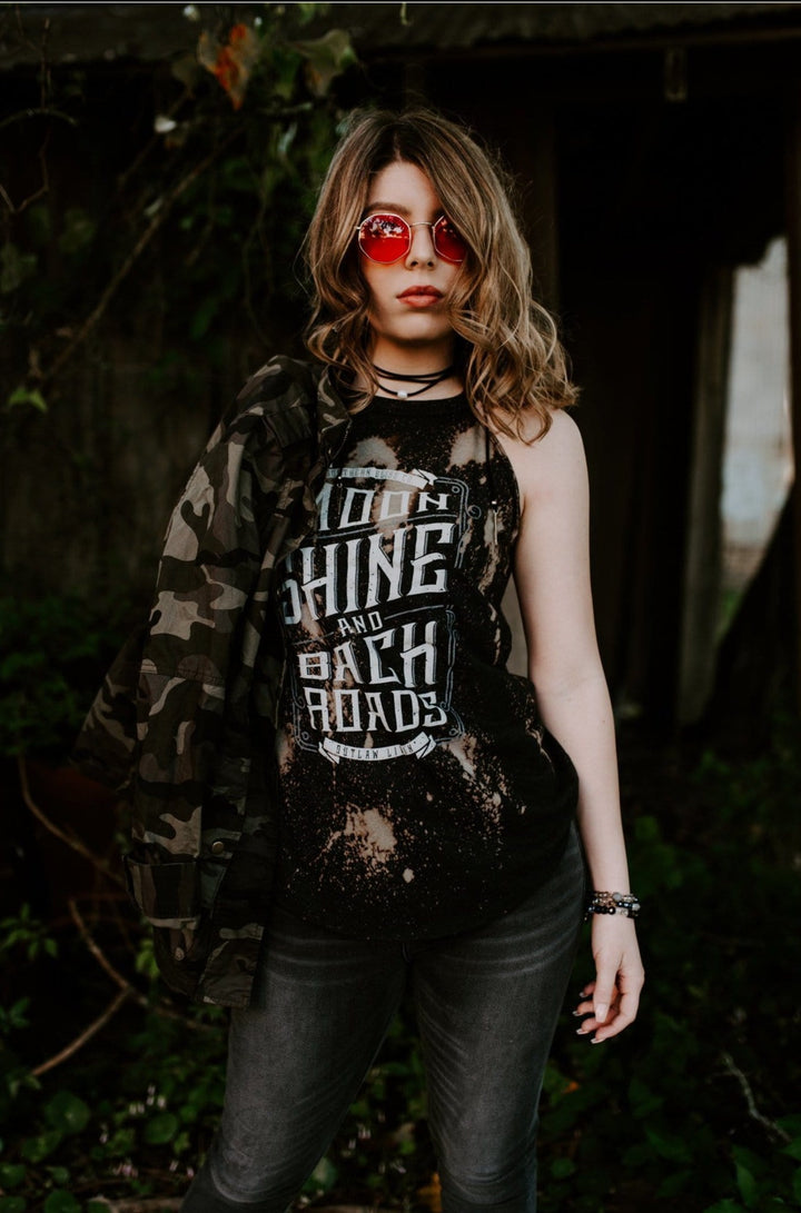 Moonshine and Backroads Bleached Tank