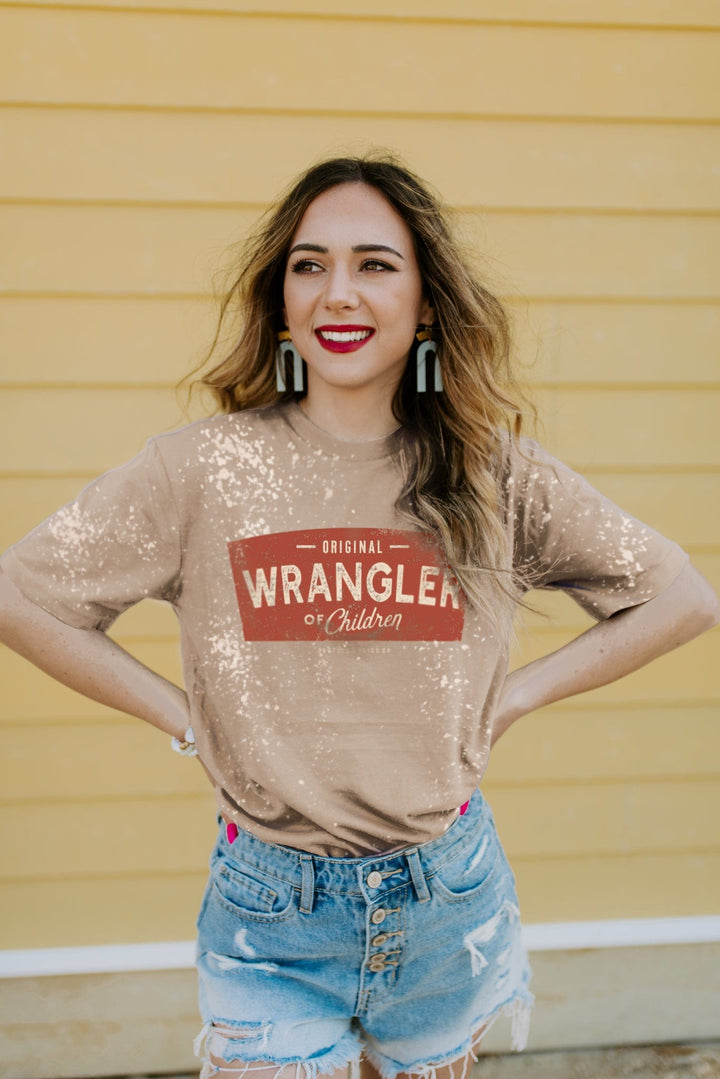 Wrangler of Children Bleached Tee