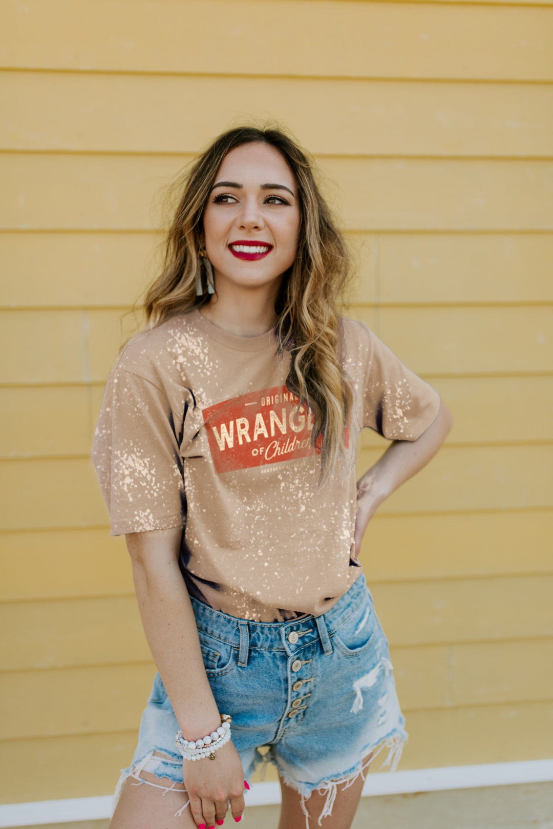 Wrangler of Children Bleached Tee