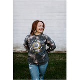 Never Dull Your Light Charcoal Bleached Sweatshirt