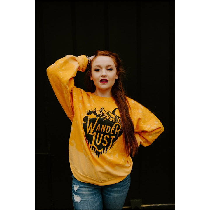 Wanderlust Bleached Yellow Sweatshirt