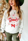 Awfully Good Girl Oatmeal Sweatshirt