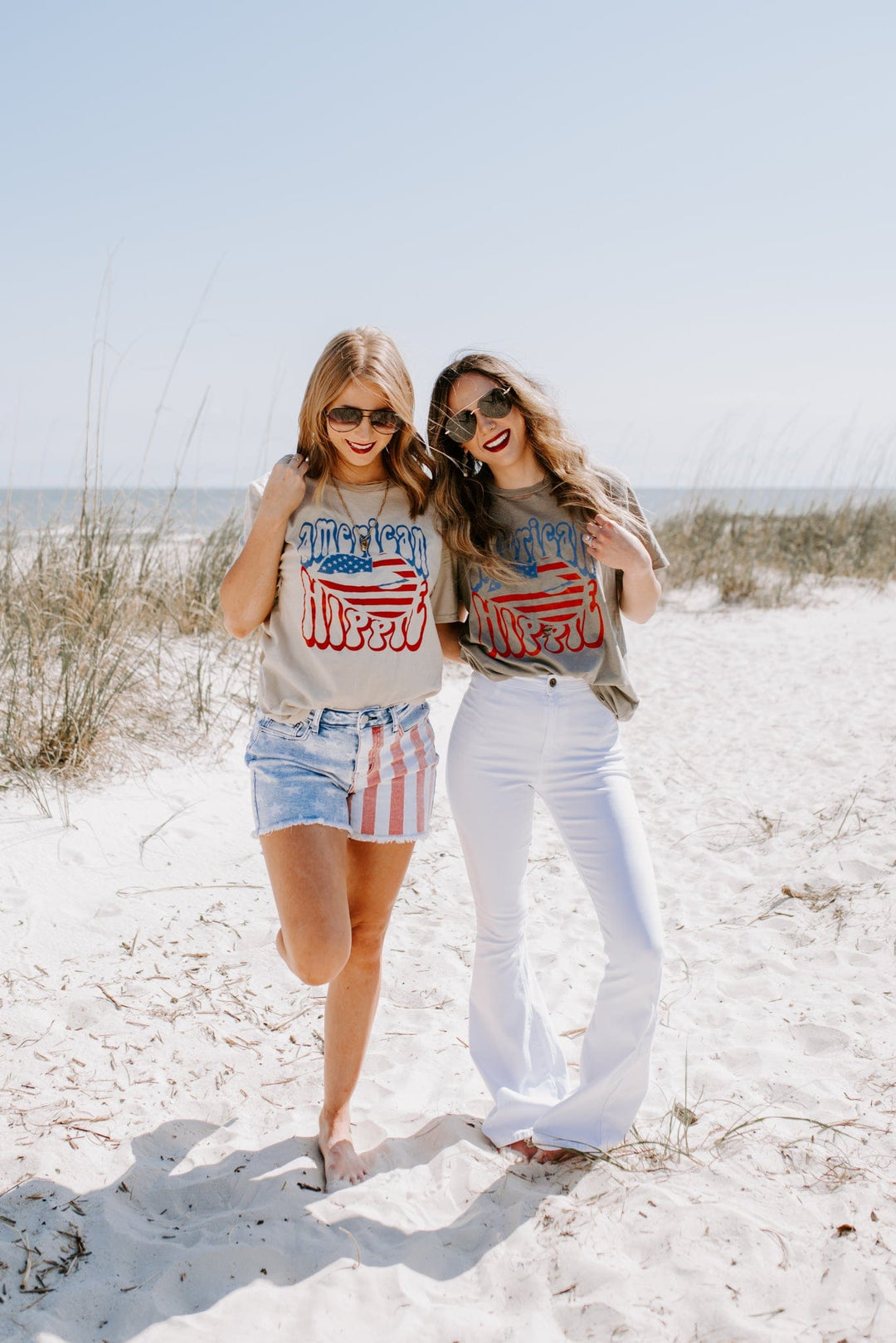 American Hippie Distressed Cut Tee