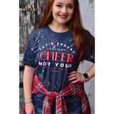 Spread your Cheer Blue Bleached Tee