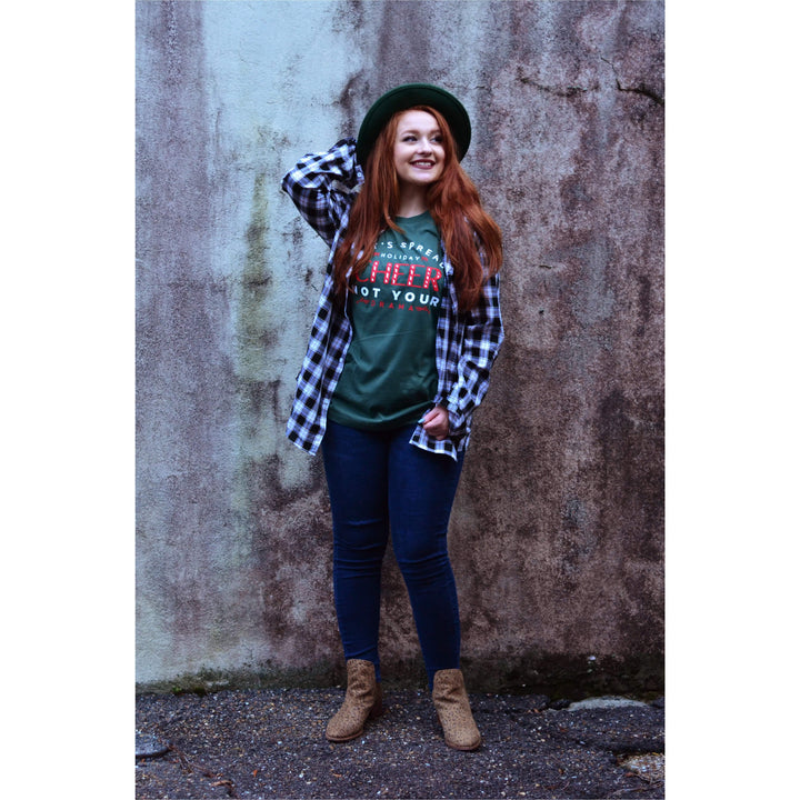 Spread your cheer green tee