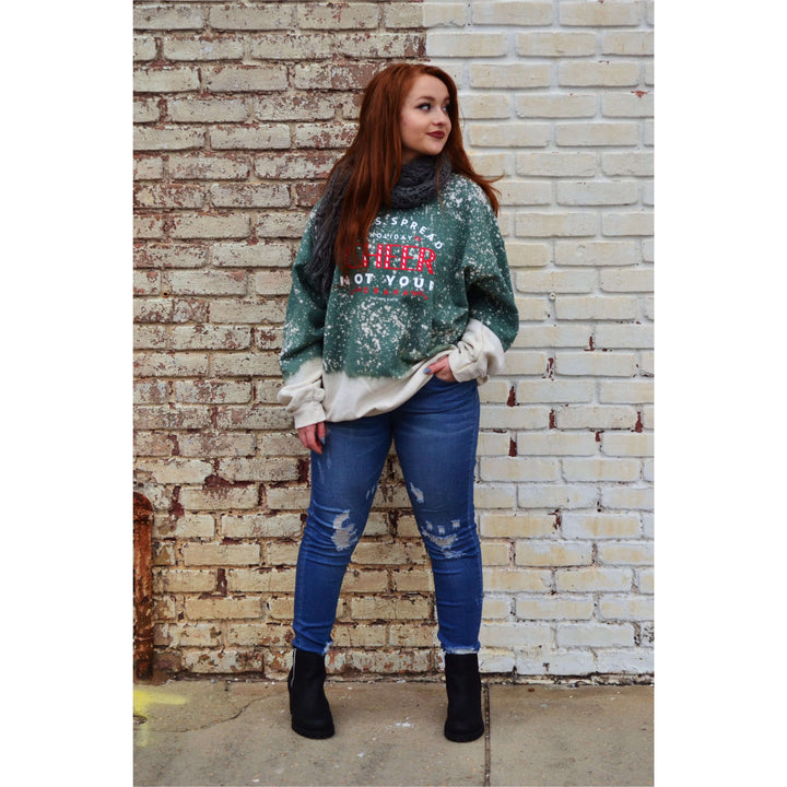 Spread Your Cheer Green Sweatshirt