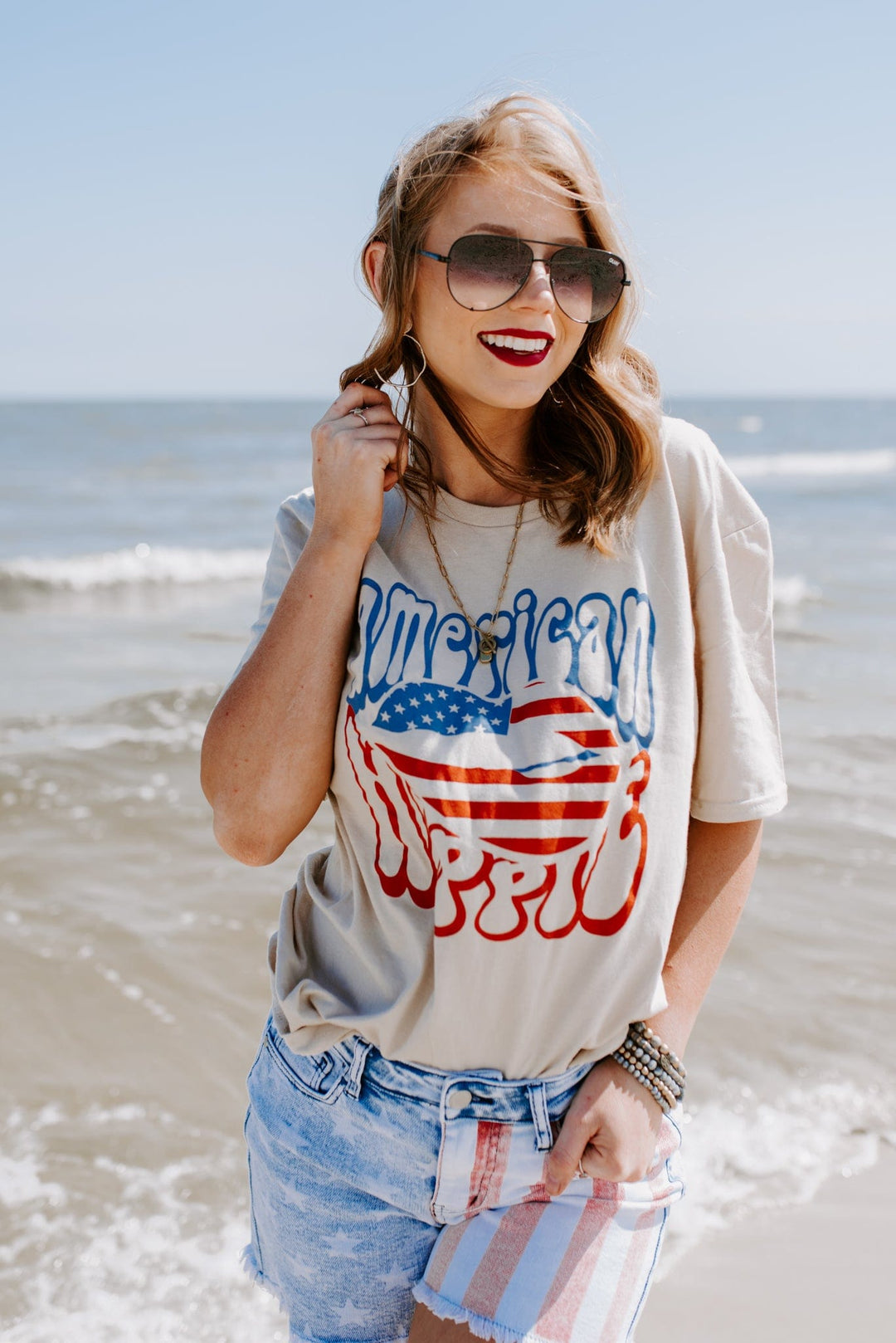 American Hippie Cream Tee